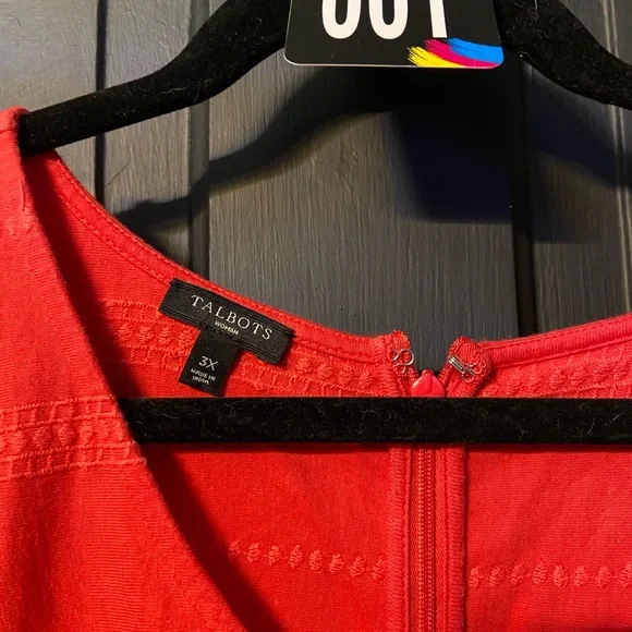 Talbots Vibrant Red Dress - Picture 4 of 4